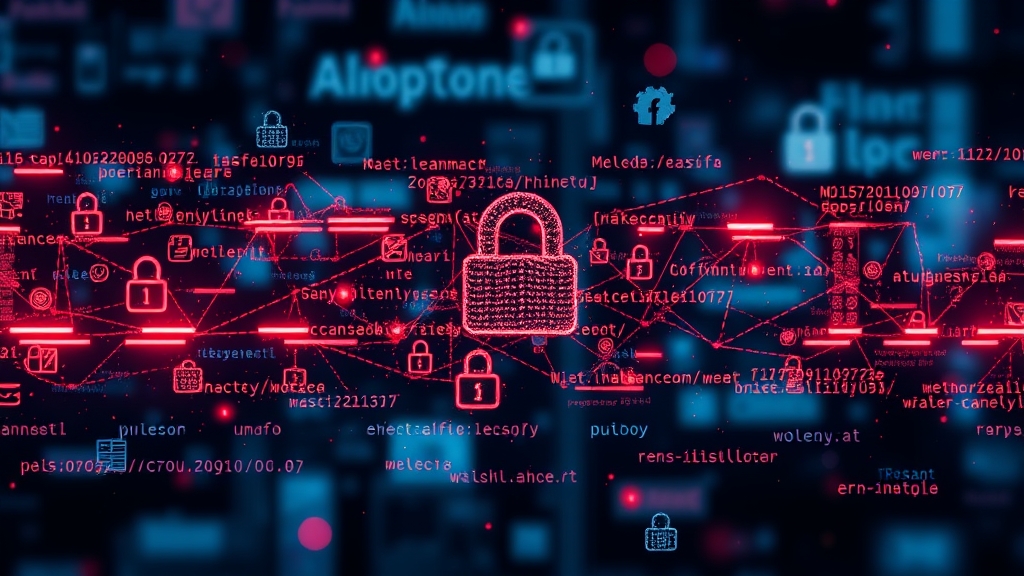 Immagine stilizzata di un portafoglio digitale con segnalini di phishing su sfondo tech