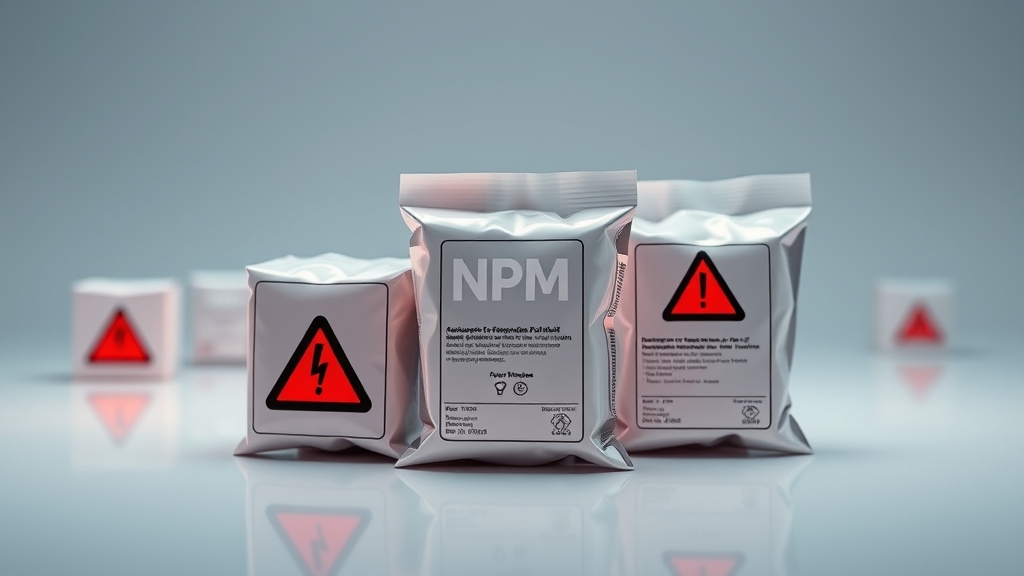 Illustrazione di pacchetti npm con segnalazioni di avvertimento